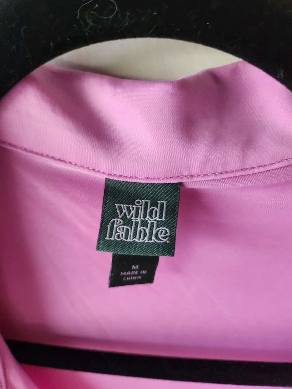 wild fable Pink Long-Sleeve Ruched Button-Front Shirt Dress - Picture 3 of 3
